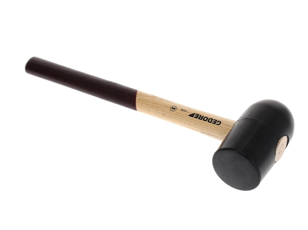 SENATOR SEN5259160K 16Oz Black Rubber Mallet,Hardwood Handle