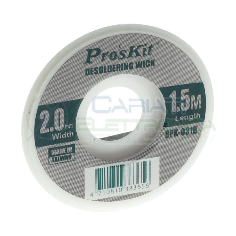 PRO'SKIT 8PK-031B Desoldering Wick for Width 2.0mm