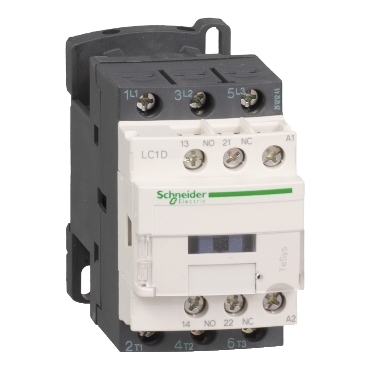 SCHNEIDER ELECTRIC LC1D18F7 Contactor 3P(3 NO) - AC-3/AC-3e - &lt;= 440V 18 A - 110