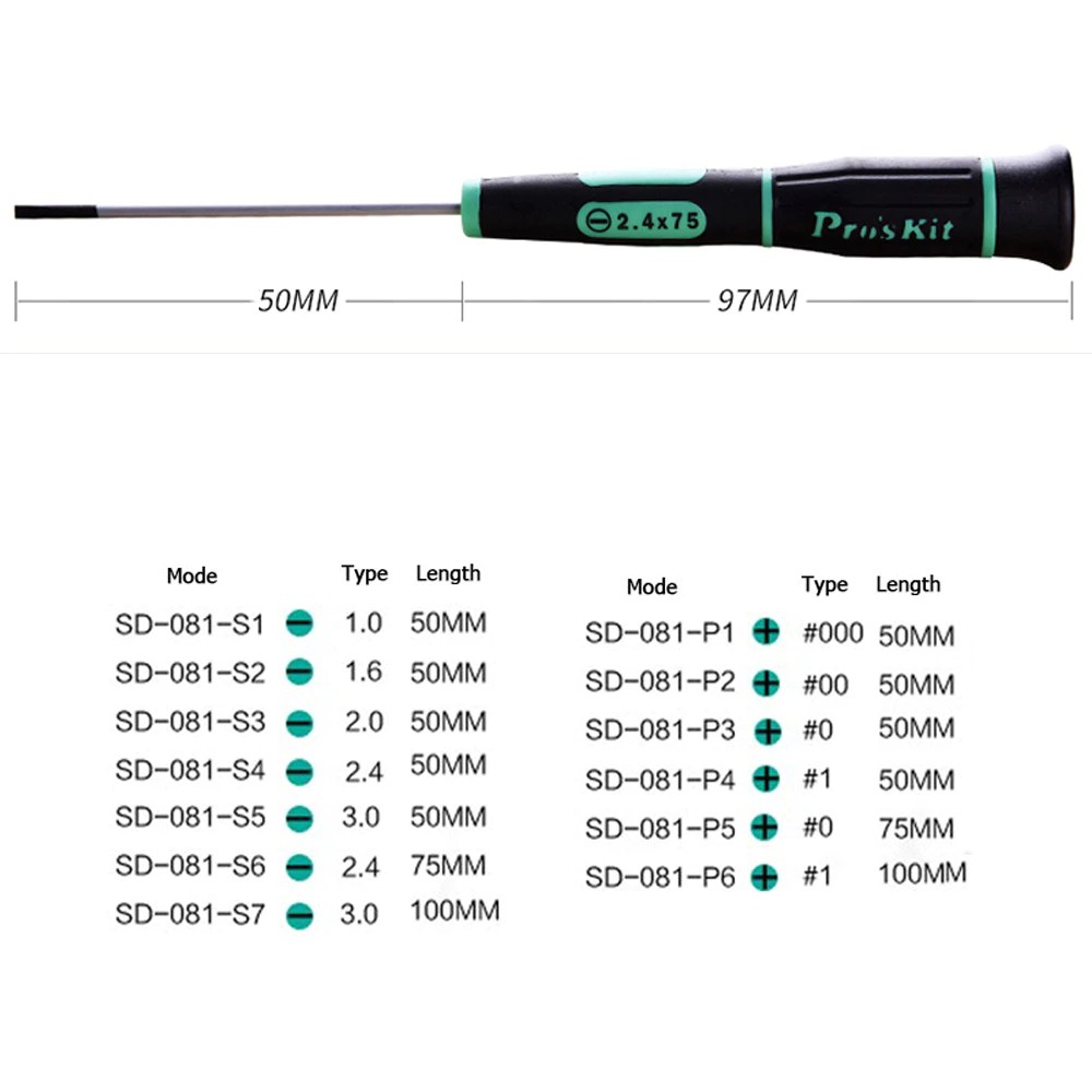 PRO'SKIT SD-081-S2  Precision Screwdriver