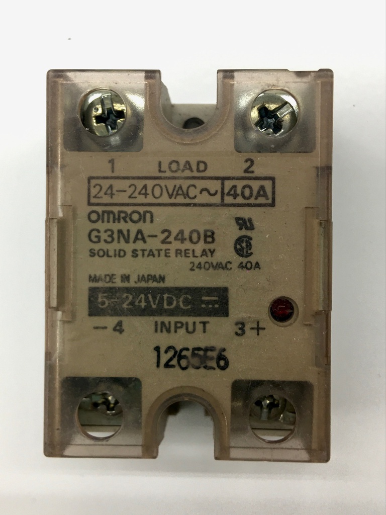 OMRON G3NA-240B-UTU DC5-24 Solid State Relay, NO, 40 A, 264 VAC