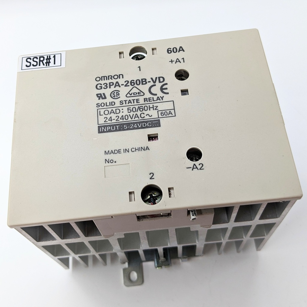 OMRON G3PA-260B-VD DC5-24 Solid State Relay, 60A, 240VAC, DIN Rail