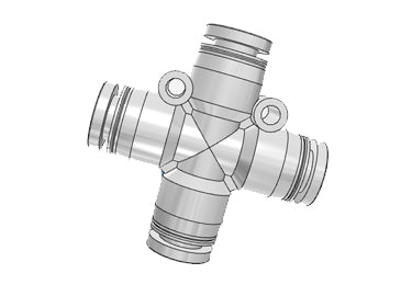 AIRTAC PZ12 Cross fitting(gray)/