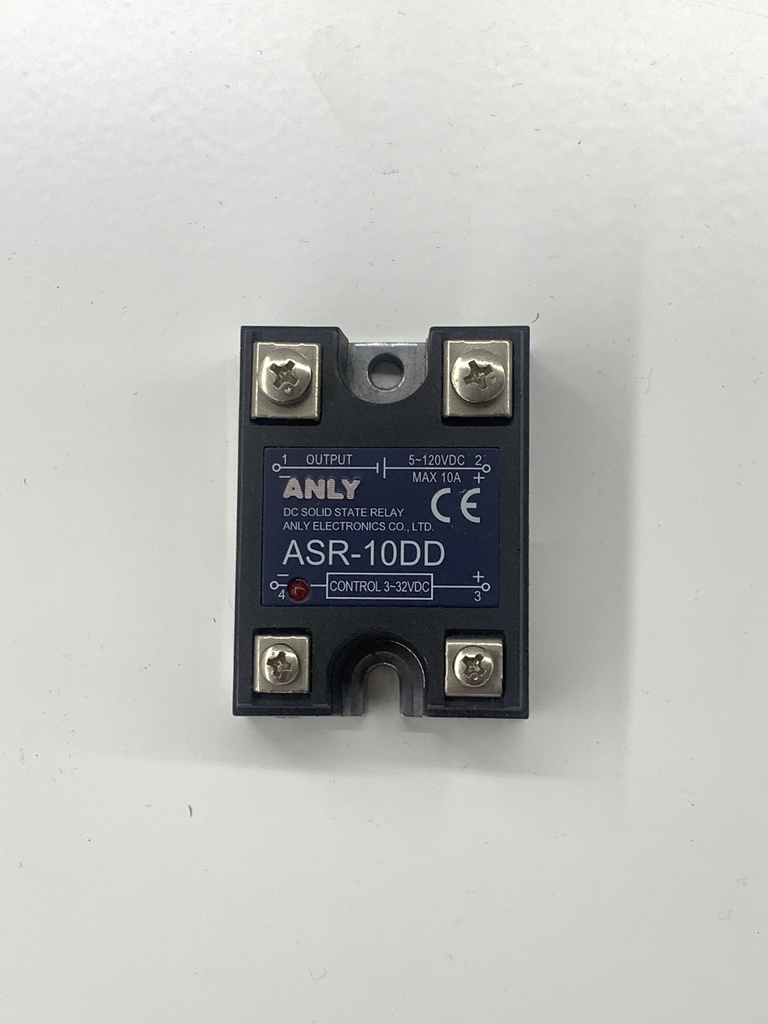 ANLY ASR-10DD Solid State Relay; Ucntrl: 3ö32VDC; 10A; 5ö120VDC; Series: ASR