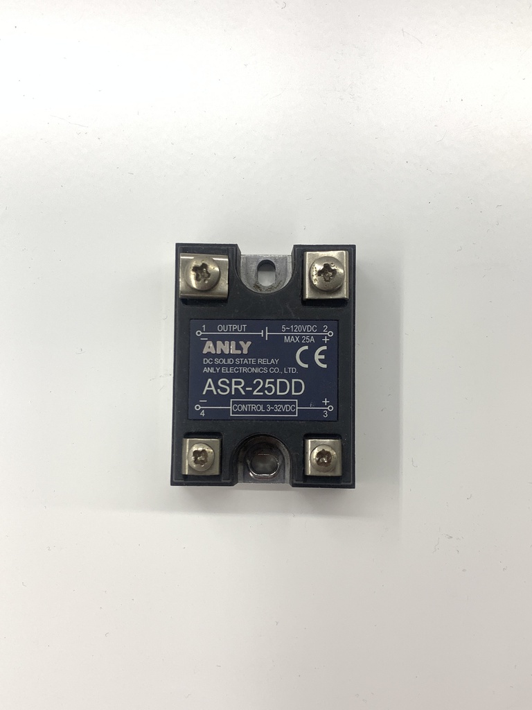 ANLY ASR-25DD Solid State Relay; Ucntrl: 3ö32VDC; 25A; 5ö120VDC; Series: ASR