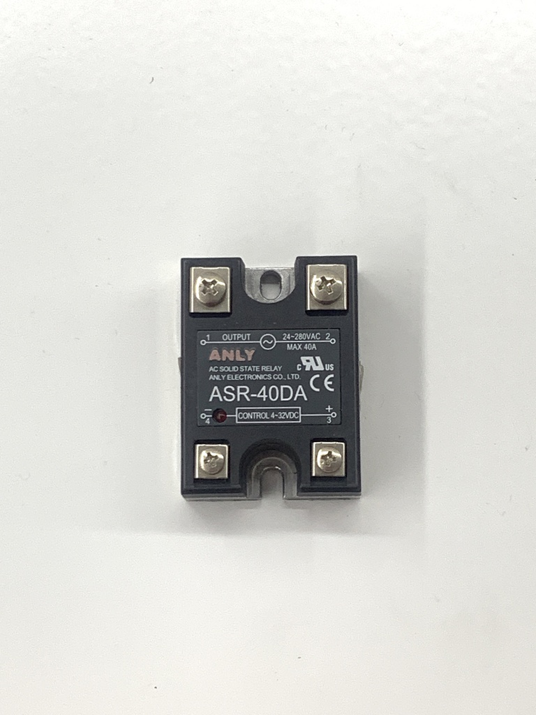 ANLY ASR-40DA Solid State Relay 40A/480VAC, Surface Mnt.