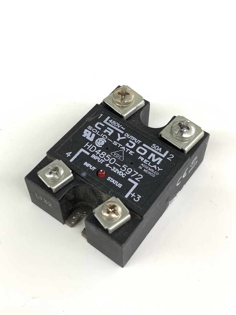 CRYDOM HD4850-5972 SOLID STATE RELAY WITH HEAT SINK HBC-50HDA-Z 480V 50A