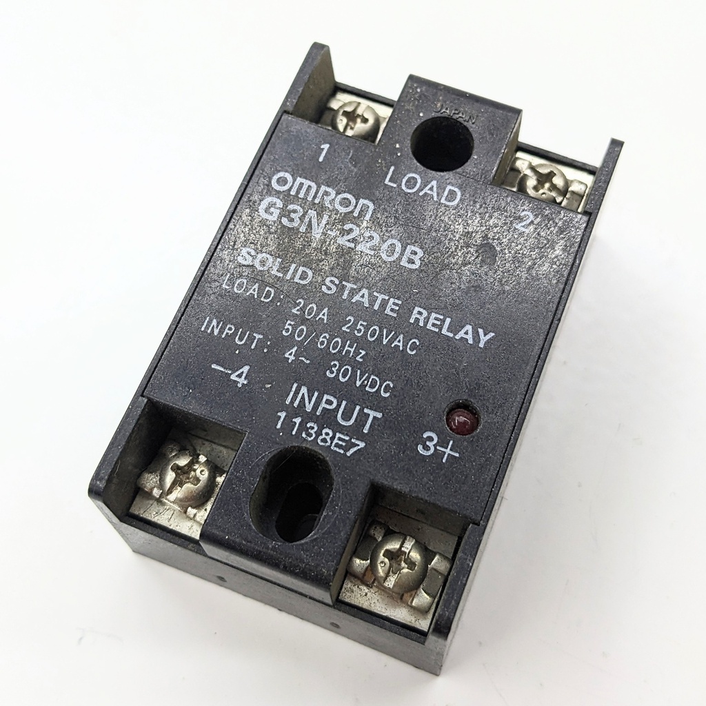 OMRON G3N-220B SSR RELAY SPST-NO 20A 19-264V