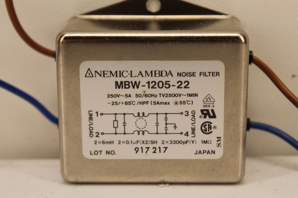 MXB-1220-33  (20A/250V) Noise Filter