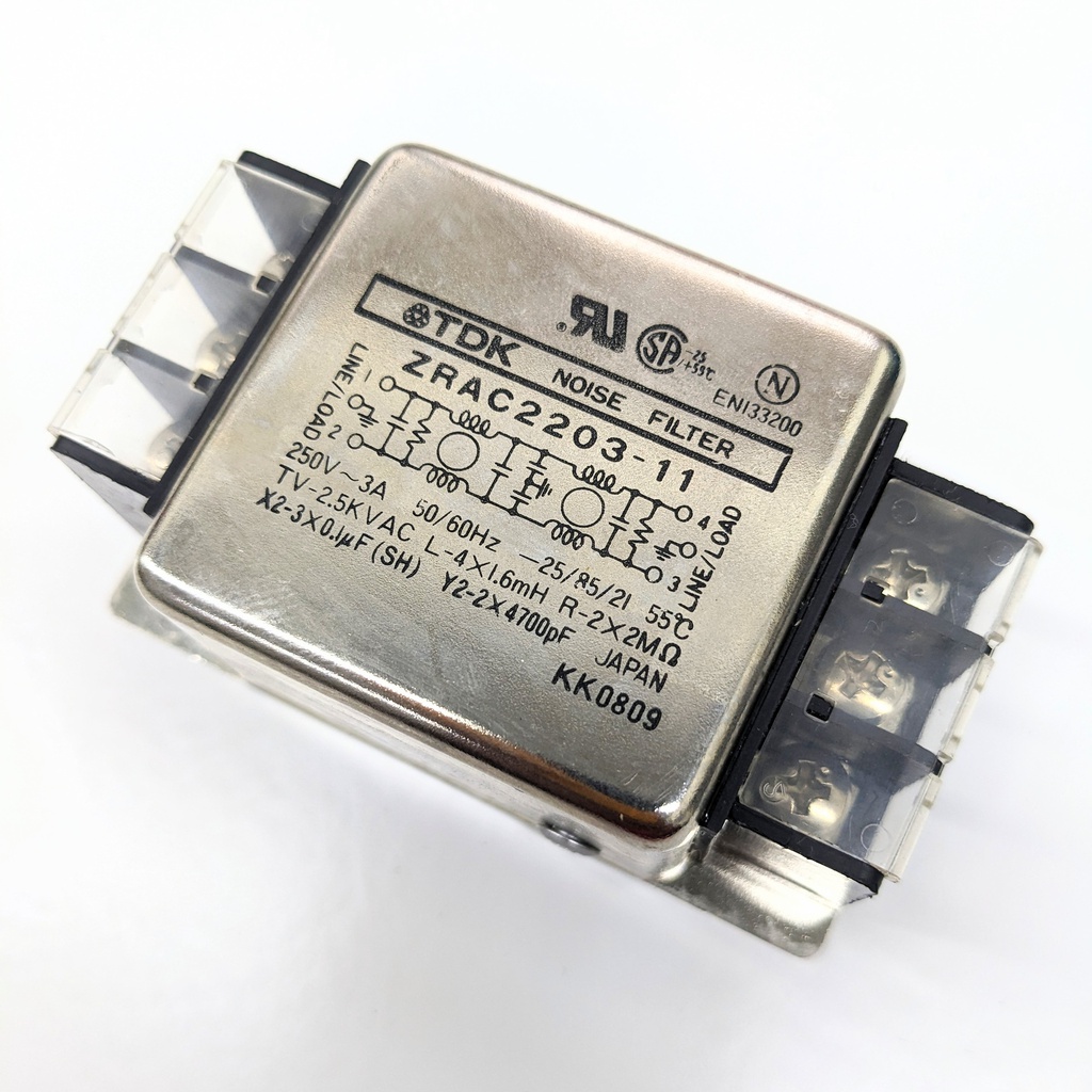 TDK ZRAC2203-11 Power Line Filters 250V, 60HzHz