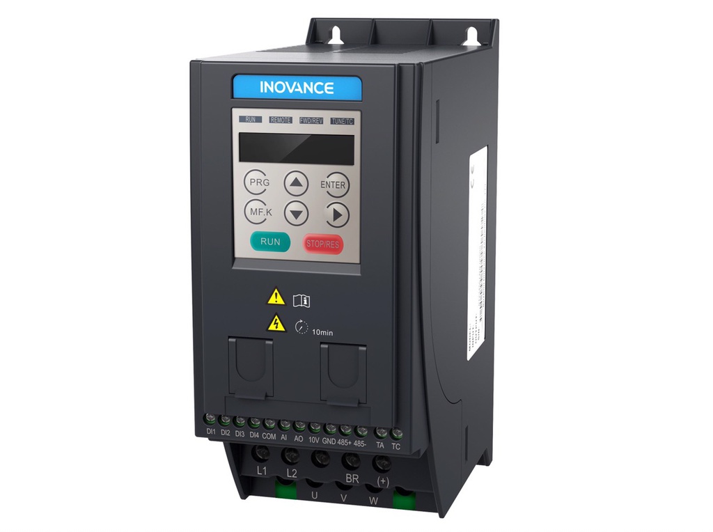 INOVANCE MD200S1.5B-INT Inverter, 1*200~240Vac, 1.5kW, 8A,With Braking Unit