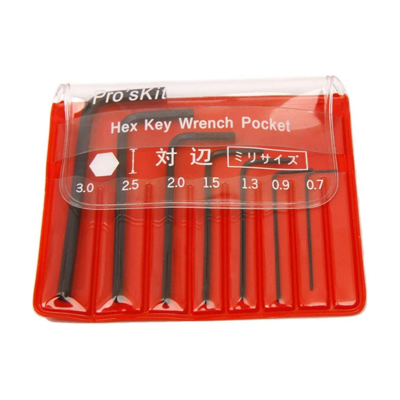 PRO'SKIT 8PK-022  7Pcs Miniature L Shaped Hex Key Set