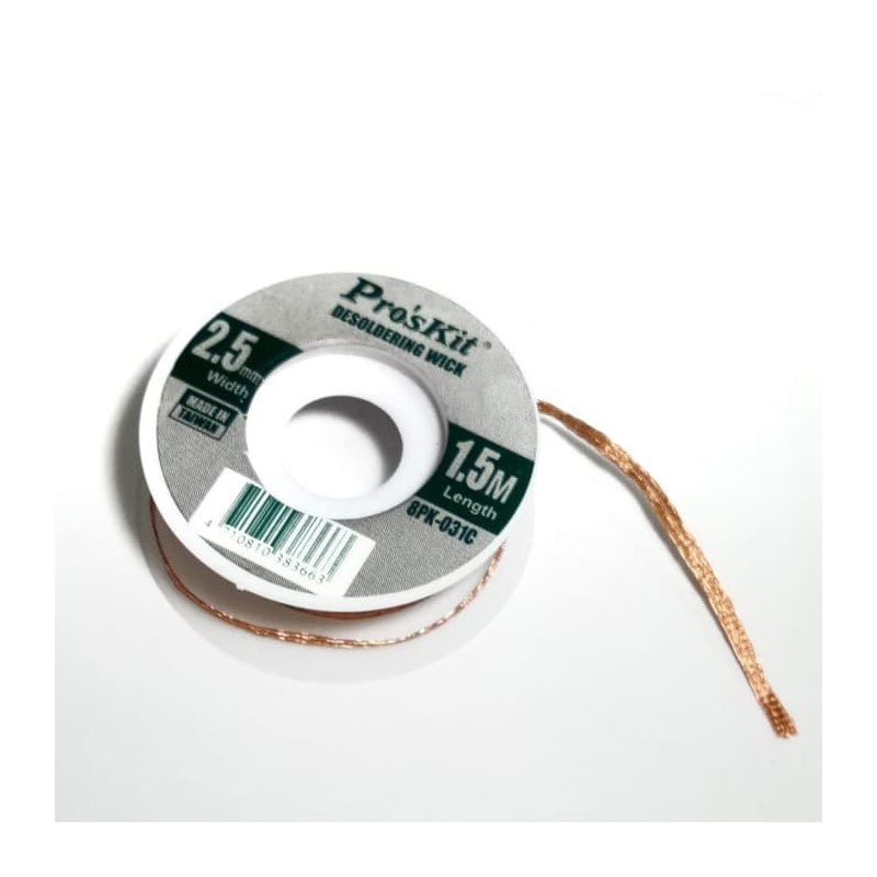PRO'SKIT 8PK-031C Desoldering Wick 1.5M X 2.5Mm