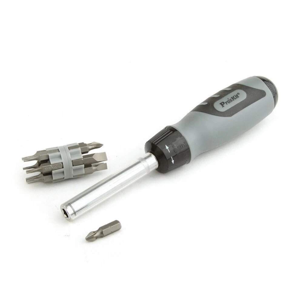 PRO'SKIT 8PK-SD010 12-In-1 Ratchet Screwdriver Set