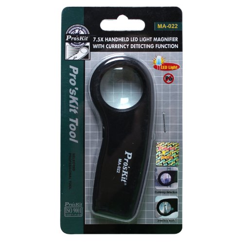 PRO'SKIT MA-022  7.5X Handheld Led Light Magnifier