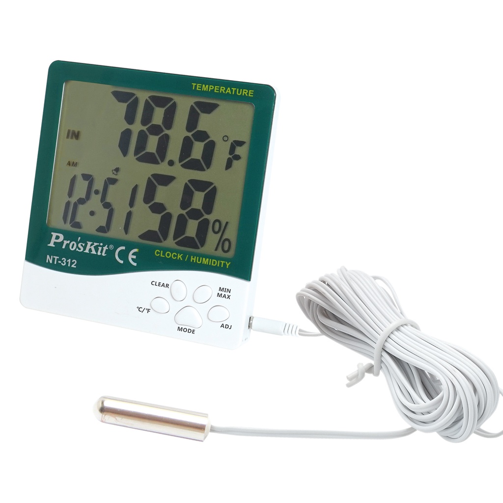 PRO'SKIT NT-312  Digital Temperature HumidityMeter With Probe