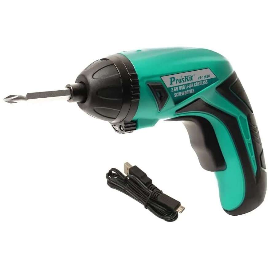 PRO'SKIT PT-1362U Li-Ion Usb Charging Cordless Screwdriver 3.6V