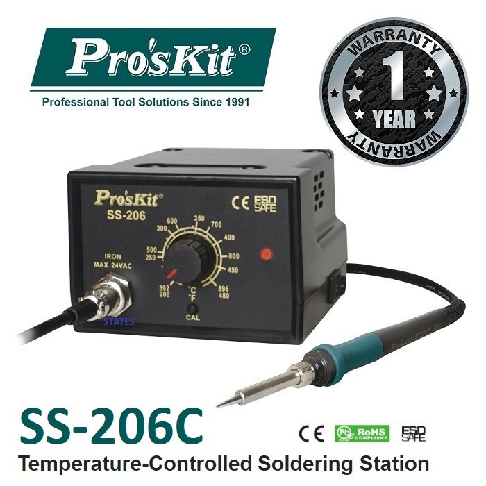 PRO'SKIT SS-206C  Temperature-Controlled Soldering Stations