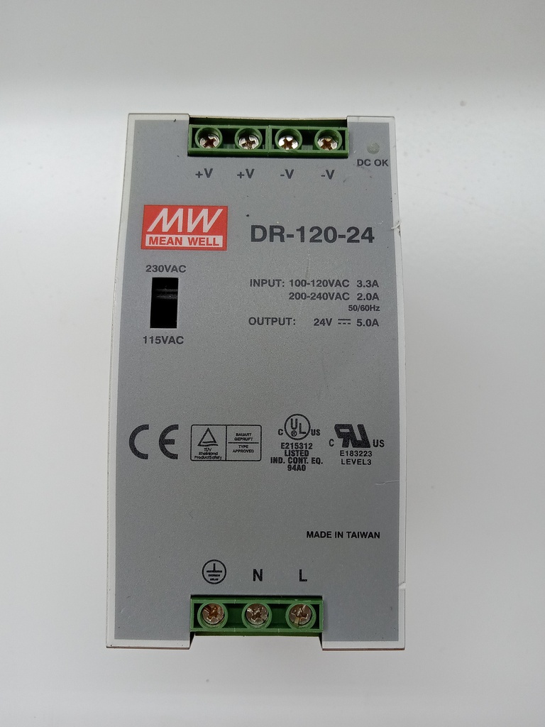 MEANWELL DR-120-24 POWER SUPPLY (DC24V / 5A)