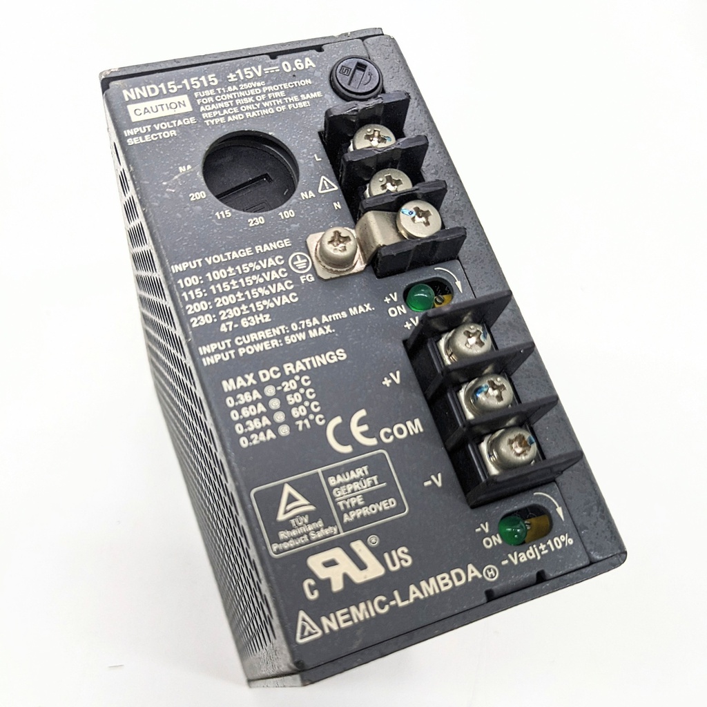 TDK-Lambda NND15-1515 Linear Power Supplies 18W 15V 0.6A