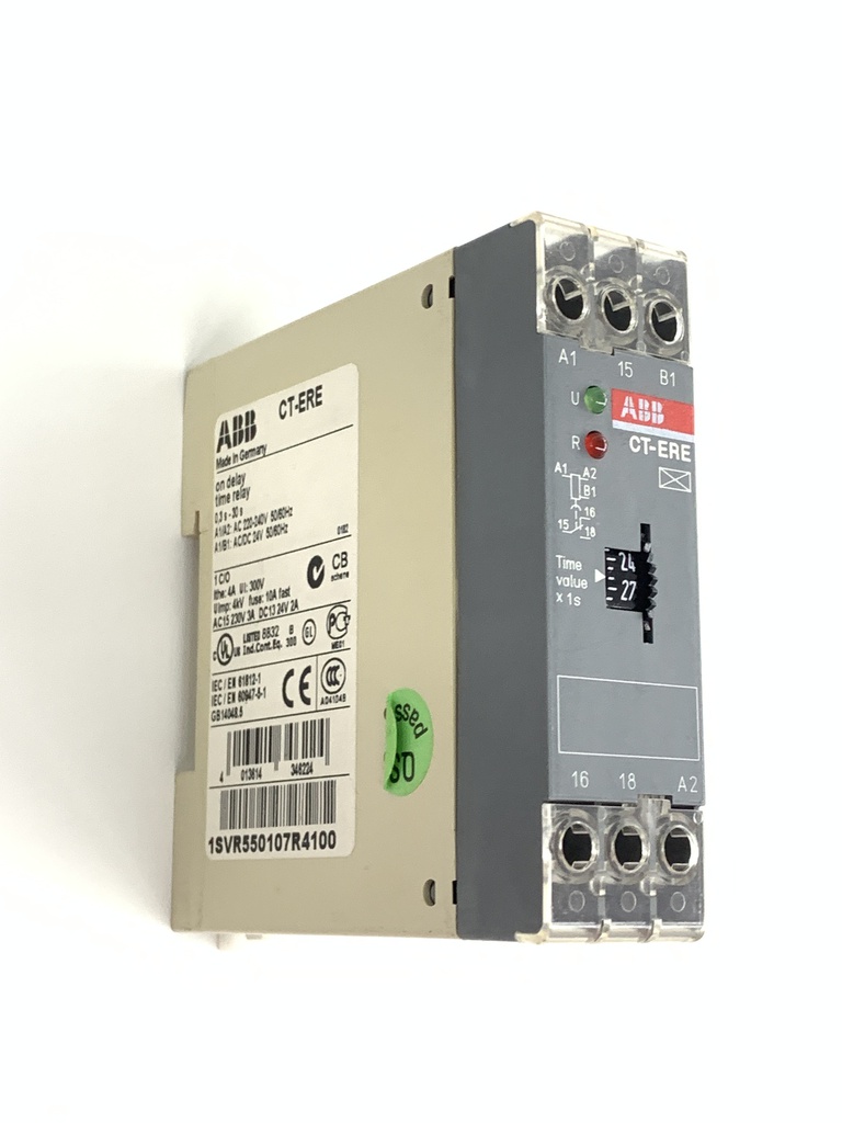 ABB CT-ERE Time relay, ON-delay 1c/o, 0.3-30min