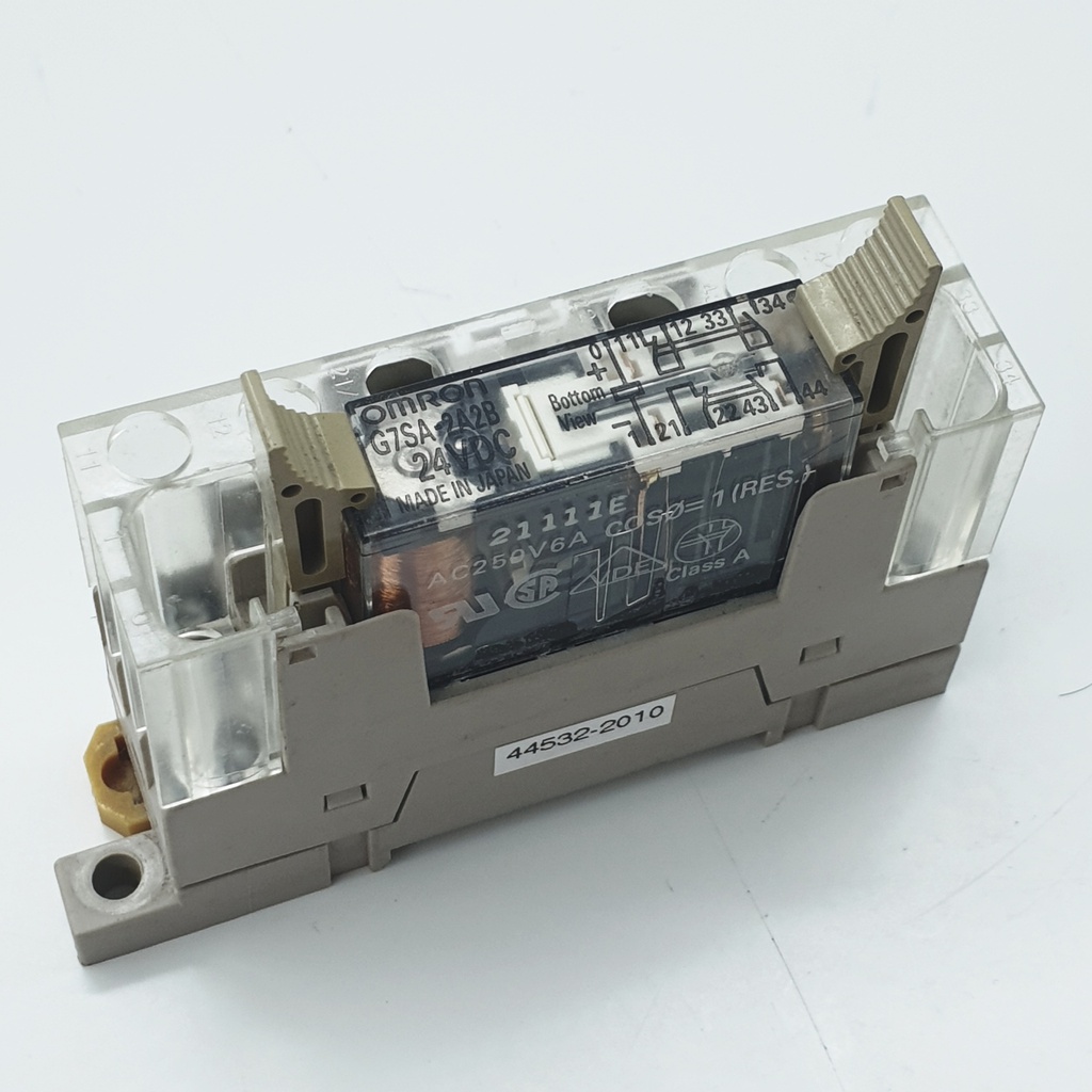 OMRON G7SA-2A2B DC24+BASE Relay Output DPST-NO/DPST-NC (30 VDC 6 A)