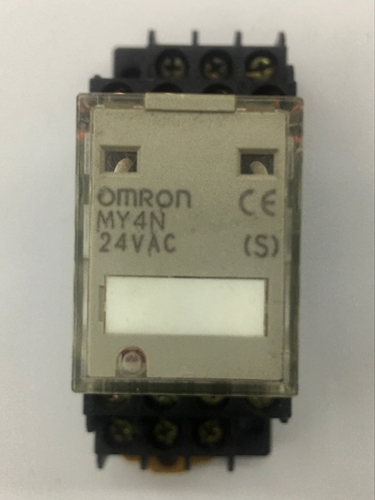 OMRON MY4N-24VAC Relay C/W BASE