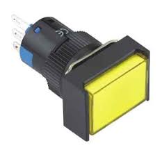 ONPOW LAS1-AJ-11/O/DC24 16mm ILLUMINATED MOMENTARY RECTANGULAR PUSH BUTTON SWITC