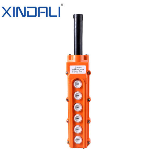 XINDALI XCD-63D Water-Proof Lifting Button Control Switch 6 BUTTON C/W E-STOP