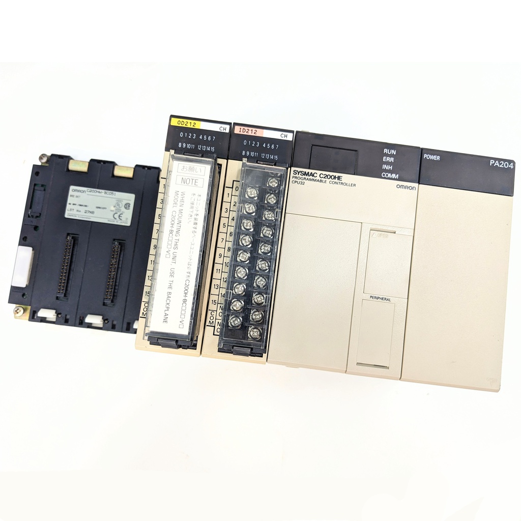 OMRON C200HE-CPU32+C200HW-PA204 c/w C200H-OD212 &amp; ID212 (SET)