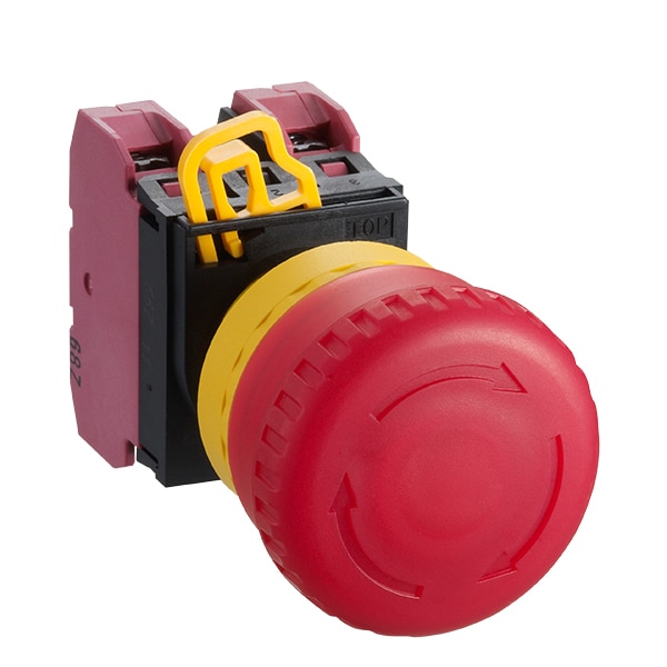 IDEC YW1L-V4E01Q0R 1NC (22mm) YW SERIES Illuminated Emergency Stop Switches