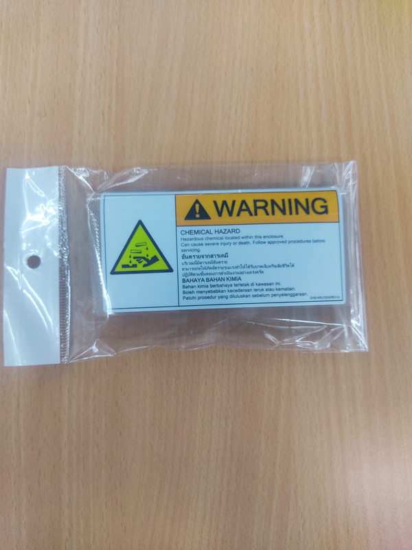 INDUSMART STICKER (Chemical Hazard) 11cm x 5.5cm (2pcs/pack)