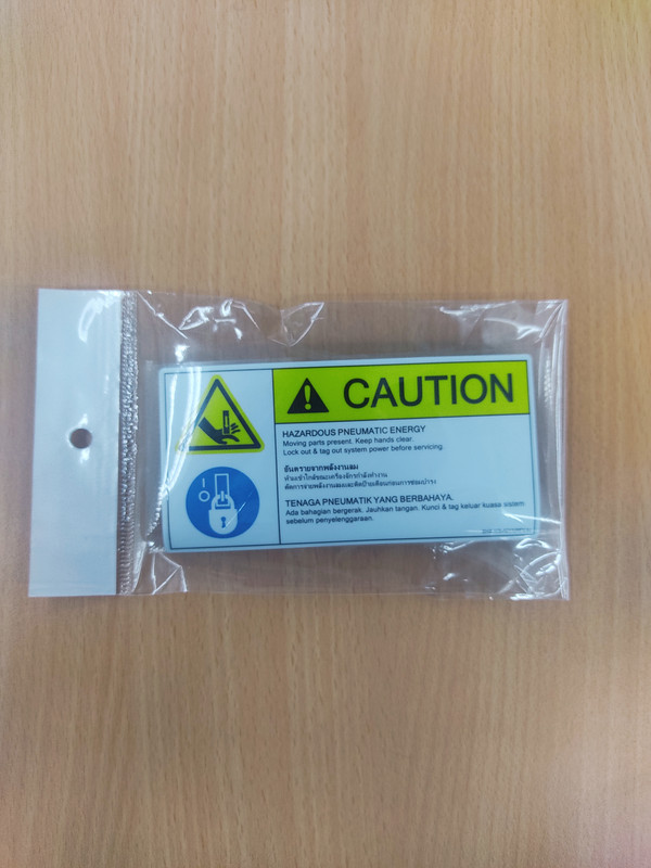 INDUSMART STICKER (Hazardous Pneumatic Energy) 11cm x 5.5cm (2pcs/pack)