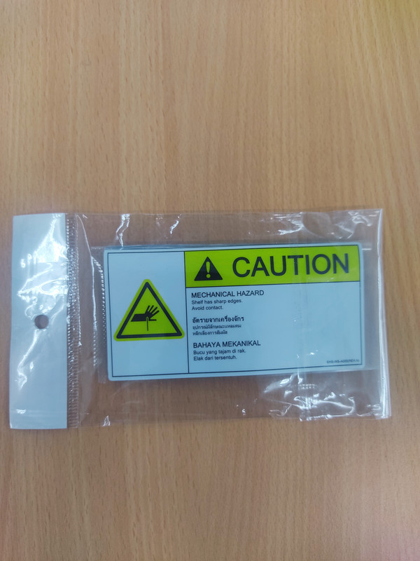 INDUSMART STICKER (Mechanical Hazard) 11cm x 5.5cm (2pcs/pack)