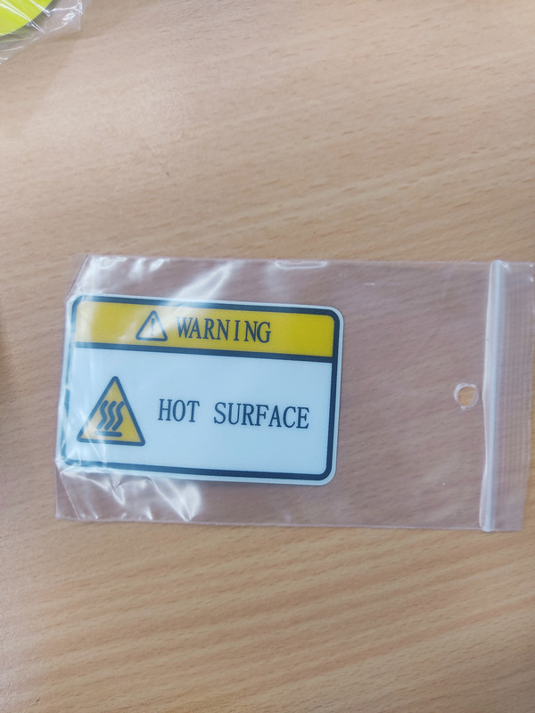 INDUSMART STICKER (Hot Surface) 8.3cm x 5.3cm