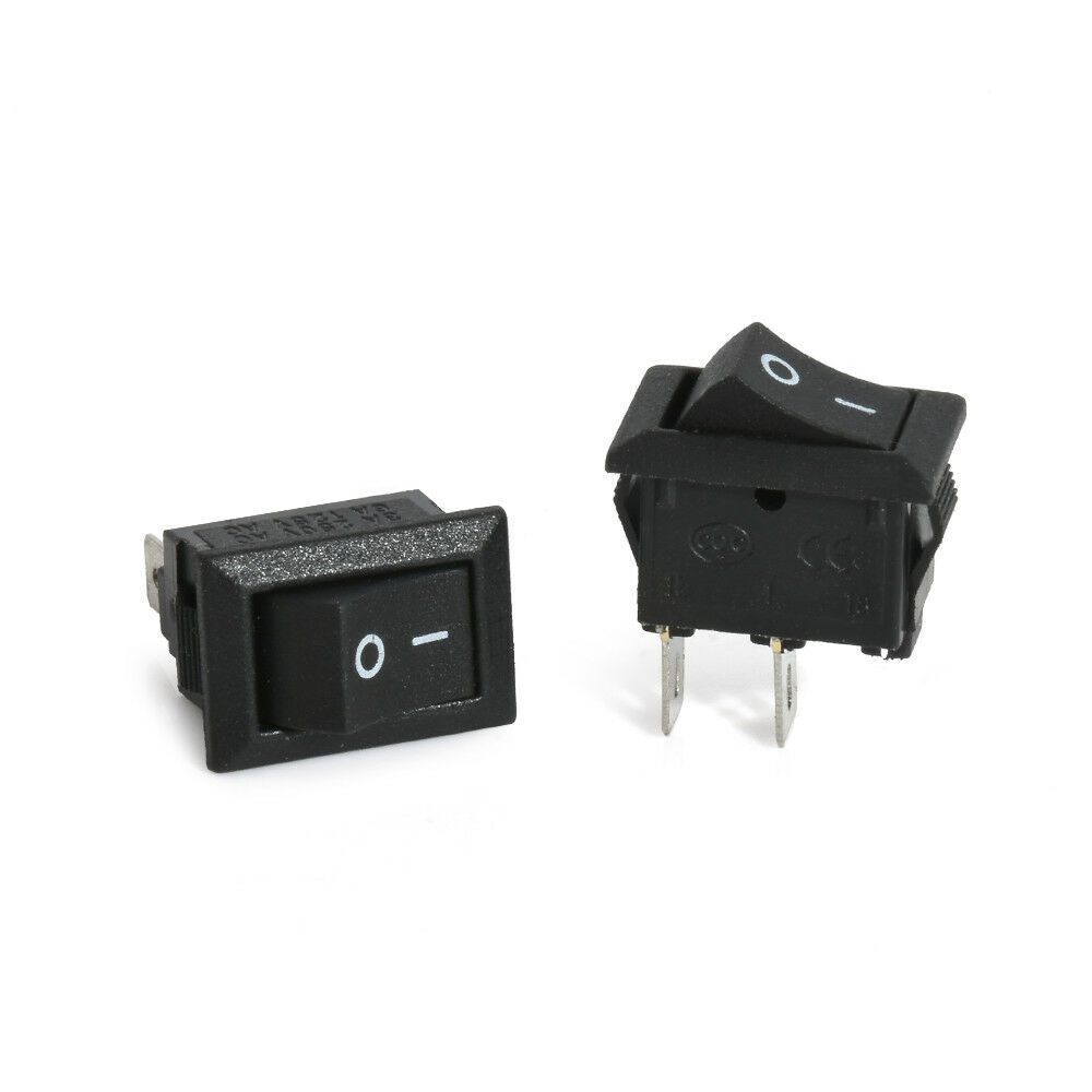 INDUSMART Rocker Switch Small 2Pin Square (Black)