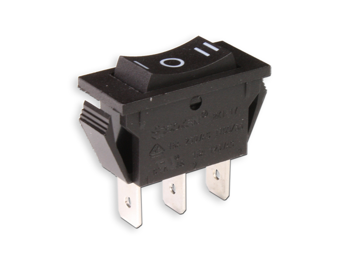 INDUSMART SMALL-3P-I/O/II-Black-INDUSMART  Rocker Switch