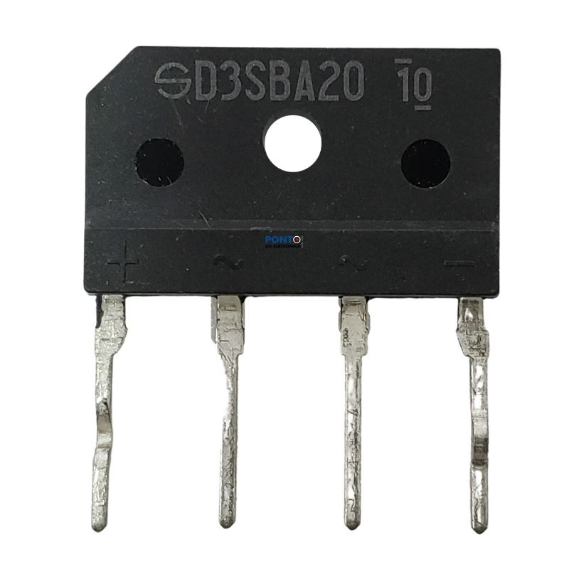 INDUSMART Bridge Rectifier D3SBA20 3A 200V