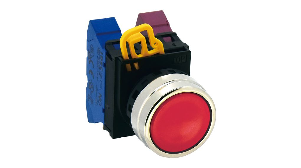 IDEC YW4B-M1E01R  YW METAL RING PUSH BUTTON 1NC RED