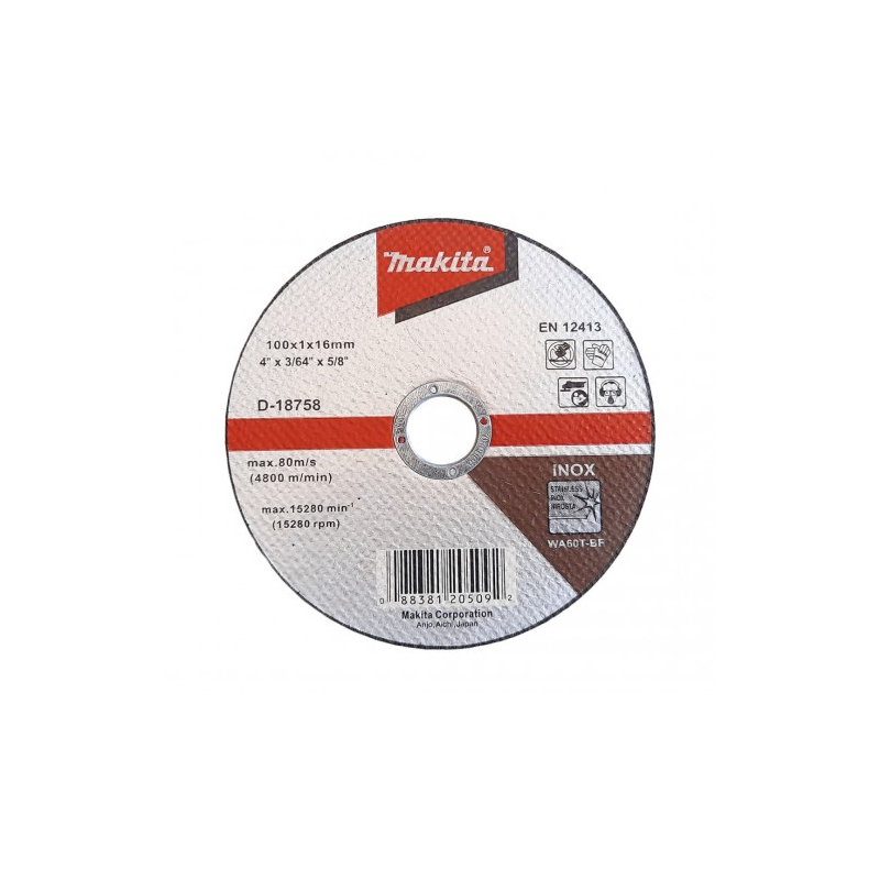 MAKITA D-18758 Stainless Steel Cutting Disc