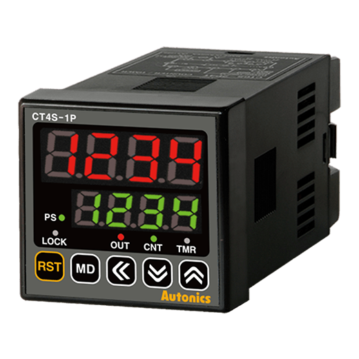 AUTONICS CT4S-1P4  Counter Timer, 4-Digit 7-Segment LED, 100-240VAC, 50/60Hz