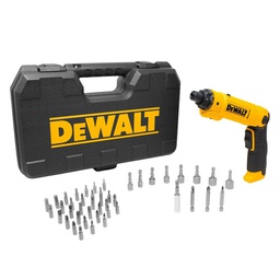 [DCF008-B1DEW] DEWALT DCF008-B1 Lithium-Ion Screwdriver With 45pcs Accessories 8V 1/4