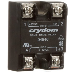 [D4840[2]CRY] CRYDOM D4840 Solid State Relay, SPST-NO, 40 A