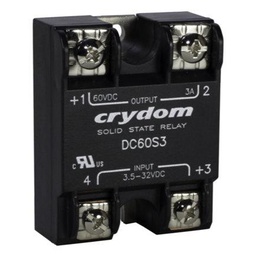 [DC60S3[2]CRY] CRYDOM DC60S3 Solid State Relay, 3 A, 60 VDC