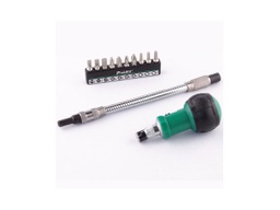 [1PK-201PRO] PRO'SKIT 1PK-201 Flexiable Ratchet Screwdriver Set