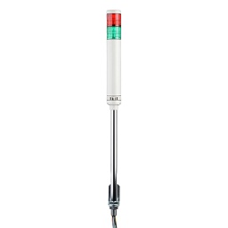 [LCE-2M2FB-RG[1]PAT] PATLITE LCE-2M2FB-RG Signal Tower, 2 tiers, 40mm Dia, 2 Alarm, 90-250VAC, NPN