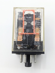 [MK2P-IAC24[2]OMR] OMRON MK2P-I AC24 General Purpose Relays 10 AMP DPDT PLUG-IN