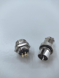 [16MF-6A+6BIND] INDUSMART CHASSIS PLUG 16MF-6A+6B (6PIN) 16mm 125V/4A PANEL FEMALE