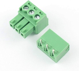 [3.81-3P-SETIND] INDUSMART 3.81-3P-SET  MINI GREEN CONNECTOR