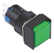 [LAS1-AJ-11/G/DC24ONP] ONPOW LAS1-AJ-11/G/DC24  Illuminated Momentary Rectangle Push Button Switch DC24